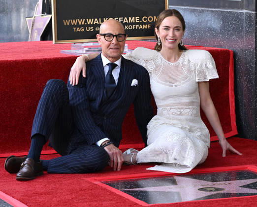 Stanley Tucci and Emily Blunt Honored with Star on Hollywood Walk of Fame Stanley Tucci and Emily Blunt at their Hollywood Walk of Fame Star ceremony on April 30, 2026 in Hollywood, CA. Hollywood Hollywood Walk of Fame California USA Copyright: xLisaxOConnorx xAFF-USA.comx