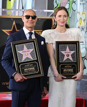 Stanley Tucci and Emily Blunt Honored with Star on Hollywood Walk of Fame Stanley Tucci and Emily Blunt at their Hollywood Walk of Fame Star ceremony on April 30, 2026 in Hollywood, CA. Hollywood Hollywood Walk of Fame California USA Copyright: xLisaxOConnorx xAFF-USA.comx