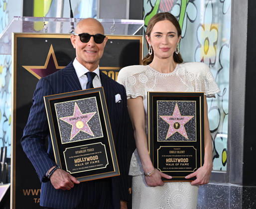 Stanley Tucci and Emily Blunt Honored with Star on Hollywood Walk of Fame Stanley Tucci and Emily Blunt at their Hollywood Walk of Fame Star ceremony on April 30, 2026 in Hollywood, CA. Hollywood Hollywood Walk of Fame California USA Copyright: xLisaxOConnorx xAFF-USA.comx