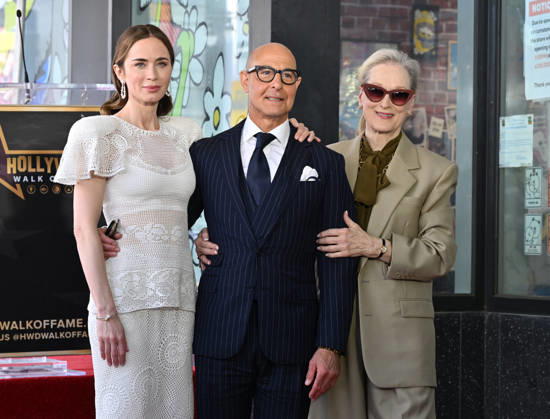 Stanley Tucci and Emily Blunt Honored with Star on Hollywood Walk of Fame Emily Blunt, Stanley Tucci and Meryl Streep at Stanley Tucci and Emily Blunt™s Hollywood Walk of Fame Star ceremony on April 30, 2026 in Hollywood, CA. Hollywood Hollywood Walk of Fame California USA Copyright: xLisaxOConnorx xAFF-USA.comx