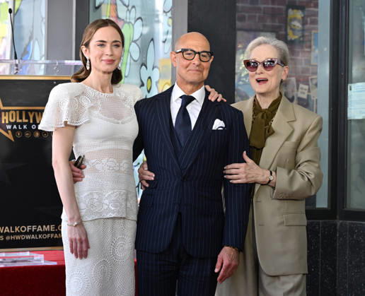 Stanley Tucci and Emily Blunt Honored with Star on Hollywood Walk of Fame Emily Blunt, Stanley Tucci and Meryl Streep at Stanley Tucci and Emily Blunt™s Hollywood Walk of Fame Star ceremony on April 30, 2026 in Hollywood, CA. Hollywood Hollywood Walk of Fame California USA Copyright: xLisaxOConnorx xAFF-USA.comx
