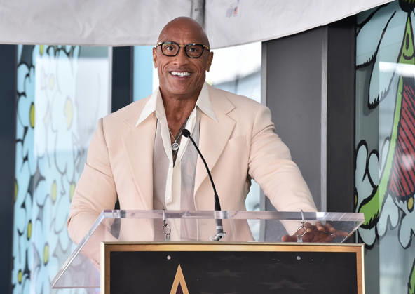 Stanley Tucci and Emily Blunt Honored with Star on Hollywood Walk of Fame Dwayne Johnson speaks at Stanley Tucci and Emily Blunt™s Hollywood Walk of Fame Star ceremony on April 30, 2026 in Hollywood, CA. Hollywood Hollywood Walk of Fame California USA Copyright: xLisaxOConnorx xAFF-USA.comx
