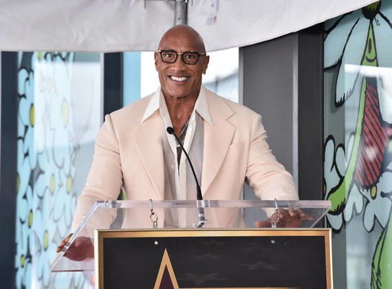 Stanley Tucci and Emily Blunt Honored with Star on Hollywood Walk of Fame Dwayne Johnson speaks at Stanley Tucci and Emily Blunt™s Hollywood Walk of Fame Star ceremony on April 30, 2026 in Hollywood, CA. Hollywood Hollywood Walk of Fame California USA Copyright: xLisaxOConnorx xAFF-USA.comx