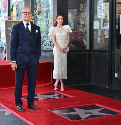 Stanley Tucci and Emily Blunt Honored with Star on Hollywood Walk of Fame Stanley Tucci and Emily Blunt at their Hollywood Walk of Fame Star ceremony on April 30, 2026 in Hollywood, CA. Hollywood Hollywood Walk of Fame California USA Copyright: xLisaxOConnorx xAFF-USA.comx