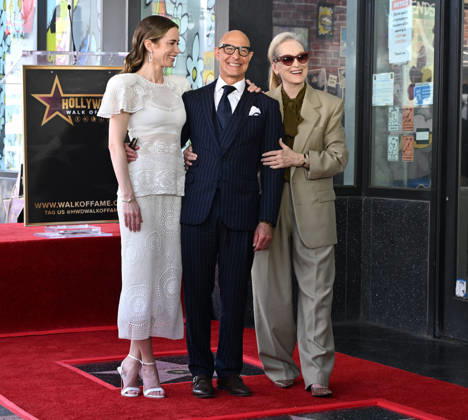 Stanley Tucci and Emily Blunt Honored with Star on Hollywood Walk of Fame Emily Blunt, Stanley Tucci and Meryl Streep at Stanley Tucci and Emily Blunt™s Hollywood Walk of Fame Star ceremony on April 30, 2026 in Hollywood, CA. Hollywood Hollywood Walk of Fame California USA Copyright: xLisaxOConnorx xAFF-USA.comx