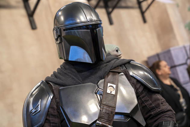 The Mandalorian and Grogu attend the Fan Event of Star Wars: The Mandalorian and Grogu . April 30, 2026 in Madrid, Spain.( ALTERPHOTOS S.Villarroel) (20260430156)