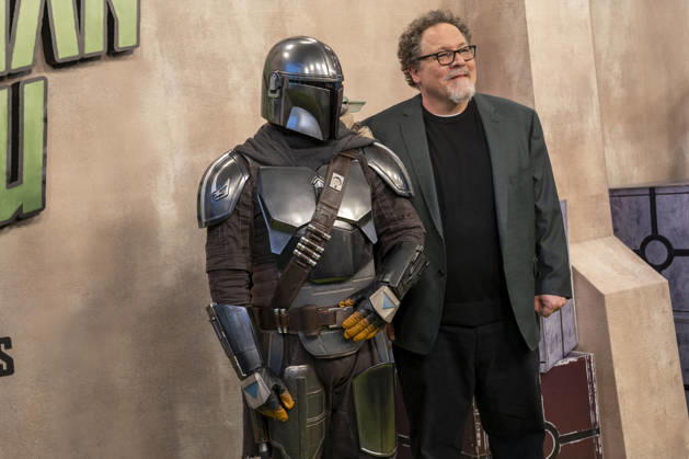 The Mandalorian, Grogu and Jon Favreau attend the Fan Event of Star Wars: The Mandalorian and Grogu . April 30, 2026 in Madrid, Spain.( ALTERPHOTOS S.Villarroel) (20260430157)