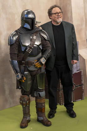 The Mandalorian, Grogu and Jon Favreau attend the Fan Event of Star Wars: The Mandalorian and Grogu . April 30, 2026 in Madrid, Spain.( ALTERPHOTOS S.Villarroel) (20260430158)
