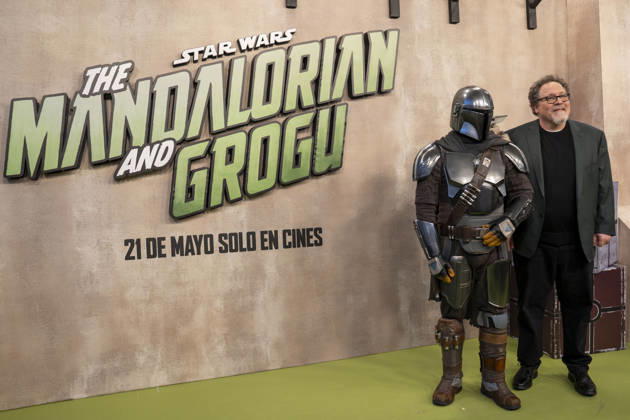 The Mandalorian, Grogu and Jon Favreau attend the Fan Event of Star Wars: The Mandalorian and Grogu . April 30, 2026 in Madrid, Spain.( ALTERPHOTOS S.Villarroel) (20260430159)