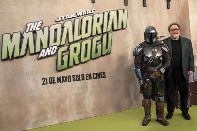 The Mandalorian, Grogu and Jon Favreau attend the Fan Event of Star Wars: The Mandalorian and Grogu . April 30, 2026 in Madrid, Spain.( ALTERPHOTOS S.Villarroel) (20260430163)