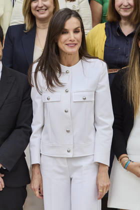 April 30, 2026, Madrid, Madrid, Spain: QUEEN LETIZIA of Spain attends a meeting with a representative group of Roma women Madrid Spain - ZUMAc260 20260430_zep_c260_024 Copyright: xMikexChicorrox