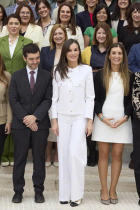 April 30, 2026, Madrid, Madrid, Spain: Minister of Social Rights, Consumer Affairs and 2030 Agenda PABLO BUSTINDUY and QUEEN LETIZIA of Spain attend a meeting with a representative group of Roma women Madrid Spain - ZUMAc260 20260430_zep_c260_022 Copyright: xMikexChicorrox