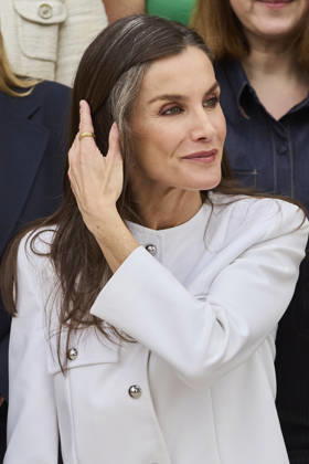 April 30, 2026, Madrid, Madrid, Spain: QUEEN LETIZIA of Spain attends a meeting with a representative group of Roma women Madrid Spain  - ZUMAc260 20260430_zep_c260_015 Copyright: xMikexChicorrox