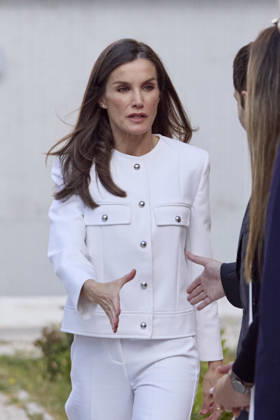 April 30, 2026, Madrid, Madrid, Spain: QUEEN LETIZIA of Spain attends a meeting with a representative group of Roma women Madrid Spain - ZUMAc260 20260430_zep_c260_010 Copyright: xMikexChicorrox