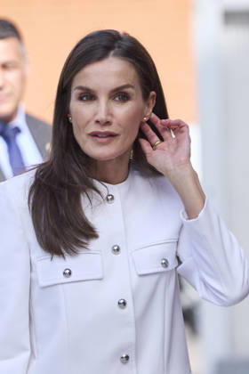 April 30, 2026, Madrid, Madrid, Spain: QUEEN LETIZIA of Spain attends a meeting with a representative group of Roma women Madrid Spain - ZUMAc260 20260430_zep_c260_004 Copyright: xMikexChicorrox