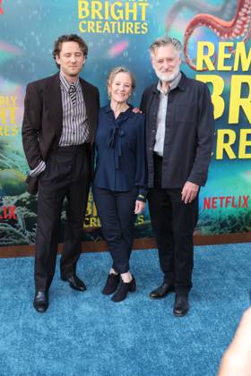 Remarkably Bright Creatures Premiere Los Angles CA Apr 30: Lewis Pullman, Tamara Hurwitz and Bill Pullman at Remarkably Bright Creatures Film Premiere, Los Angeles, California on April 30, 2026 Credit: AdMedia EDITORIAL USE ONLY  Copyright: xx AdMediax admphotostwo986019