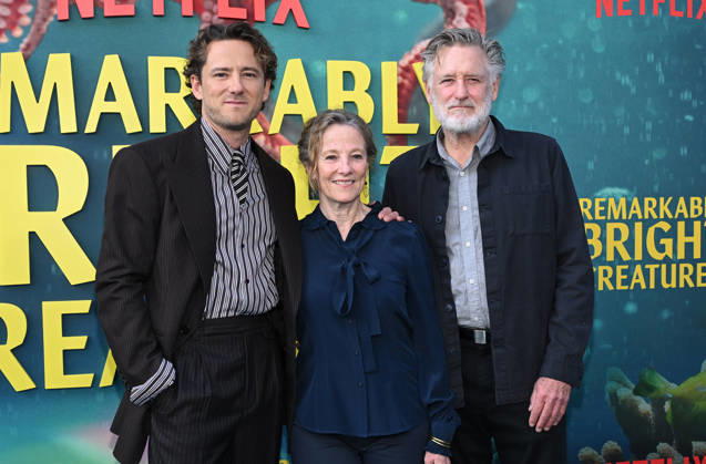 ˜Remarkably Bright Creatures™ Los Angeles Premiere Lewis Pullman, Bill Pullman and Tamara Hurwitz arriving to Remarkably Bright Creatures Los Angeles premiere held at the Tudum Theater on April 30, 2026 in Hollywood, CA. Hollywood Tudum Theater California USA Copyright: xLisaxOConnorx xAFF-USA.comx