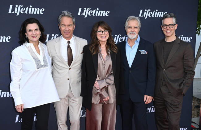 Lifetime™s ˜Love, Again™ FYC Nancey Silvers, Eric McCormack, Valerie Bertinelli, Henry Czerny and David Strasser arriving to Lifetime™s Love, Again FYC at the Television Academy s Wolf Theatre at the Saban Media Center on April 30, 2026 in North Hollywood, CA. North Hollywood Television Academy s Wolf Theatre at the Saban Media Center California USA Copyright: xLeexWattx xAFF-USA.COMx
