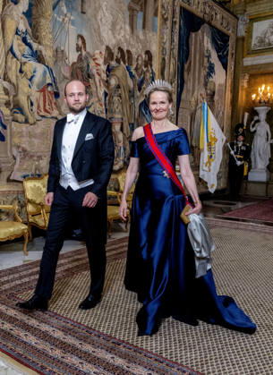 30-04-2026 Gala Hereditary Princess Sophie of Liechtenstein and Prince Joseph Wenzel of Liechtenstein arriving for the galadinner at the Royal palace to mark the celebrations of King Carl Gustafs 80th birthday in Stockholm, Sweden. Â  Copyright: xPPEx