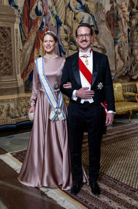 30-04-2026 Gala Philip, Hereditary Prince of Yugoslavia and his wife Princess Danica, Hereditary Princess of Serbia arriving for the galadinner at the Royal palace to mark the celebrations of King Carl Gustafs 80th birthday in Stockholm, Sweden. Â  Copyright: xPPEx