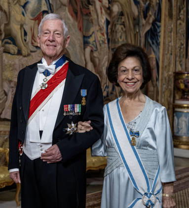 30-04-2026 Gala arriving for the galadinner at the Royal palace to mark the celebrations of King Carl Gustafs 80th birthday in Stockholm, Sweden. Â  Copyright: xPPEx