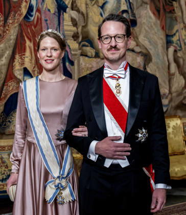 30-04-2026 Gala Philip, Hereditary Prince of Yugoslavia and his wife Princess Danica, Hereditary Princess of Serbia arriving for the galadinner at the Royal palace to mark the celebrations of King Carl Gustafs 80th birthday in Stockholm, Sweden. Â  Copyright: xPPEx