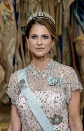 30-04-2026 Gala Princess Madeleine arriving for the galadinner at the Royal palace to mark the celebrations of King Carl Gustafs 80th birthday in Stockholm, Sweden. Â  Copyright: xPPEx