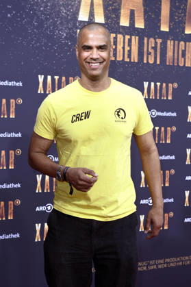 Patrice Bouedibela bei der Premiere der ARD-Dokuserie Xatar - Ein Leben ist nicht genug in der Fotografiska Berlin. Berlin, 30.04.2026