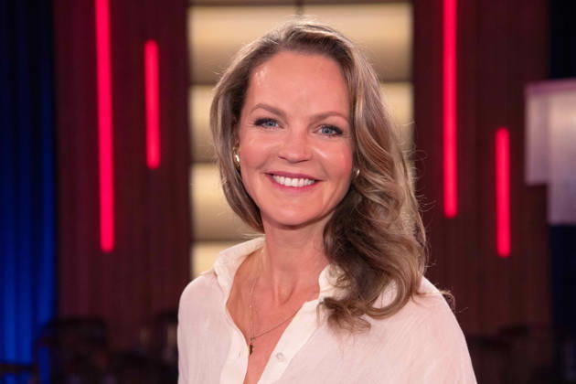 Eva BRENNER, Moderatorin, Portraet, Portrait, Porträt, Einzelbild, angeschnittenes Einzelmotiv, zu Gast in der Sendung ,,Koelner Treff,, im WDR Fernsehen, 30.04.2026.