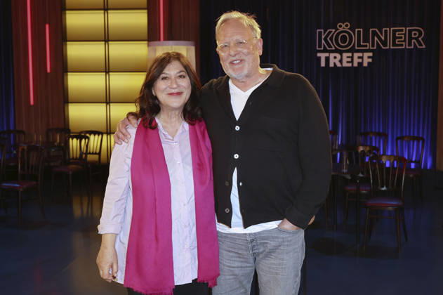 Eva Mattes und Dietrich Grönemeyer bei der Aufzeichnung der WDR-Talkshow Kölner Treff im WDR Studio BS 3. Köln, 30.04.2026