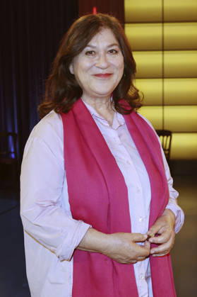 Eva Mattes bei der Aufzeichnung der WDR-Talkshow Kölner Treff im WDR Studio BS 3. Köln, 30.04.2026