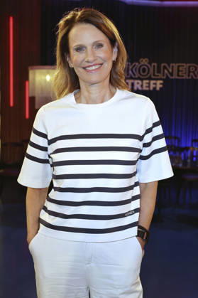 Katrin Müller-Hohenstein bei der Aufzeichnung der WDR-Talkshow Kölner Treff im WDR Studio BS 3. Köln, 30.04.2026