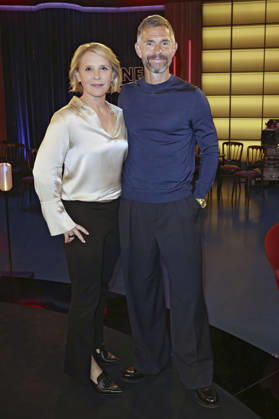 Susan Link und Micky Beisenherz bei der Aufzeichnung der WDR-Talkshow Kölner Treff im WDR Studio BS 3. Köln, 30.04.2026