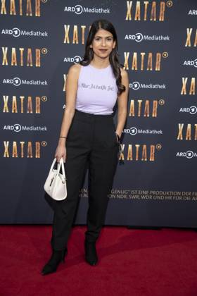 ABB XATAR- Daniela Sepehri zu Gast auf dem roten Teppich bei der Premiere der ARD TV Dokuserie Xatar Ein Leben ist nicht Genug in der Friedrichstrasse112 am 30.04.20236 in Berlin Berlin Deutschland