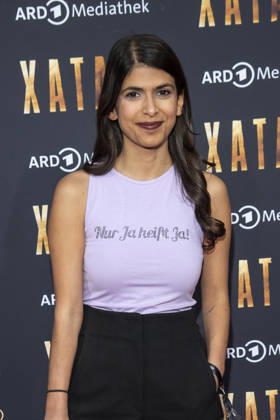 ABB XATAR- Daniela Sepehri zu Gast auf dem roten Teppich bei der Premiere der ARD TV Dokuserie Xatar Ein Leben ist nicht Genug in der Friedrichstrasse112 am 30.04.20236 in Berlin Berlin Deutschland