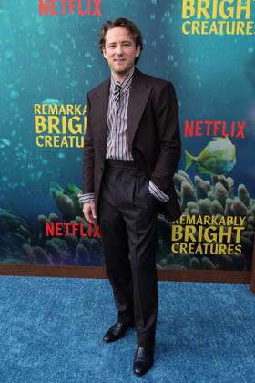 Los Angeles Premiere Of Netflix s Remarkably Bright Creatures 30 April 2026 . Los Angeles, California - Lewis Pullman At Los Angeles Premiere Of Netflix s Remarkably Bright Creatures held at The Netflix Tudum Theater in Los Angeles., Credit:Sadou Faye Avalon United States, CA, Los Angeles, Netflix Tudum Theater  Copyright: xSadouxFayex xAvalonx 1095598455