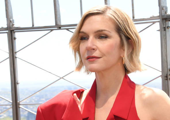 NEW YORK, NY- MAY 1: Rhea Seehorn visits the Empire State Building to celebrate the success of Apple TV™s Pluribus on May 1, 2026 in New York City. Copyright: xmpi099 MediaPunchx
