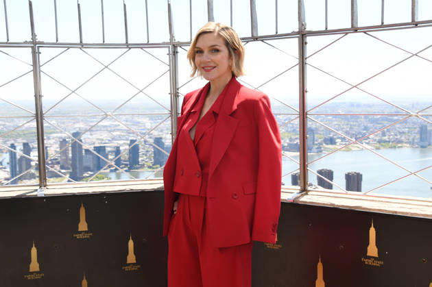 Rhea Seehorn visits the Empire State Building to celebrate the success of Apple TV™s Pluribus Featuring: Rhea Seehorn Where: New York City, New York, United States When: 01 May 2026 Credit: mpi099 MediaPunch INSTARimages EDITORIAL USE ONLY. NOT FOR USE BY NEWSPAPERS BASED IN THE UK. Copyright: xx instar55657961