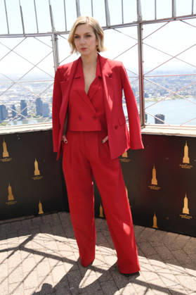 Rhea Seehorn visits the Empire State Building to celebrate the success of Apple TV™s Pluribus Featuring: Rhea Seehorn Where: New York City, New York, United States When: 01 May 2026 Credit: mpi099 MediaPunch INSTARimages EDITORIAL USE ONLY. NOT FOR USE BY NEWSPAPERS BASED IN THE UK. Copyright: xx instar55657963