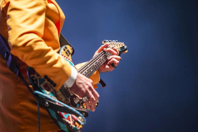 Second day of the Vina Rock Festival A musician performs during the second day of the Vina Rock Festival, on May 1, 2026, in Villarrobledo, Albacete, Castilla La Mancha Spain The Vina Rock Native Art Festival celebrates its 29th edition in a year marked by the change of management company and in an edition that seeks to return to the origins of the event 01 MAY 2026 VIÑA VIÑAROCK MUSIC FESTIVAL CULTURE FESTI ENTERTAINMENT FANS BAND GROUP Víctor Ferná Villarrobledo, Albacete Castill Villarrobledo, Albacete Castill Espana  Copyright: xVictorxFernandezx 7491240