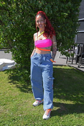 Aline Jost-Di Raimondo beim BILD-RENNTAG auf der Trabrennbahn in Gelsenkirchen am 01.05.2026