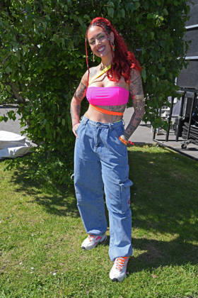 Aline Jost-Di Raimondo beim BILD-RENNTAG auf der Trabrennbahn in Gelsenkirchen am 01.05.2026
