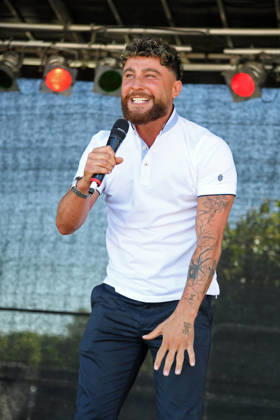 Umut Tekin beim BILD-RENNTAG auf der Trabrennbahn in Gelsenkirchen am 01.05.2026