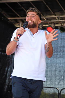 Umut Tekin beim BILD-RENNTAG auf der Trabrennbahn in Gelsenkirchen am 01.05.2026