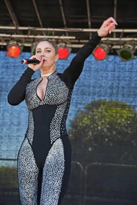 Yvonne Woelke beim BILD-RENNTAG auf der Trabrennbahn in Gelsenkirchen am 01.05.2026