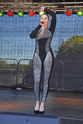 Yvonne Woelke beim BILD-RENNTAG auf der Trabrennbahn in Gelsenkirchen am 01.05.2026