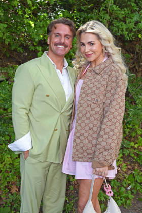 Sascha Schmitz mit Ehefrau Sandra Czok beim BILD-RENNTAG auf der Trabrennbahn in Gelsenkirchen am 01.05.2026