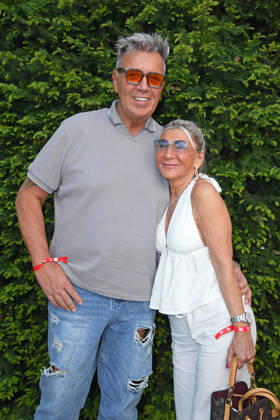 Frank Fussbroich mit Ehefrau Elke Fussbroich beim BILD-RENNTAG auf der Trabrennbahn in Gelsenkirchen am 01.05.2026