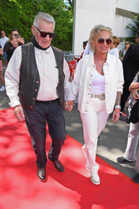 Heinz Hoenig mit Ehefrau Annika Kaersten-Hoenig beim BILD-RENNTAG auf der Trabrennbahn in Gelsenkirchen am 01.05.2026