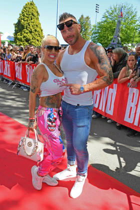 Ginger Costello-Wollersheim mit Freund Lukas Reiter beim BILD-RENNTAG auf der Trabrennbahn in Gelsenkirchen am 01.05.2026